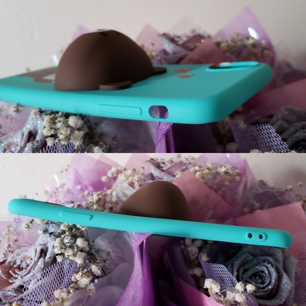 IPHONE X/XS LINE BROWN BEAR CUTE 3D CASE - Picture 6 of 8